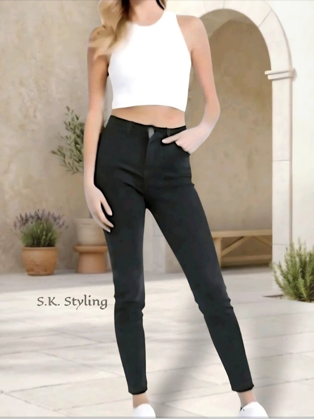 dELiA's Logan High Waisted Skinny Black Jeans Pants size 6  26×29